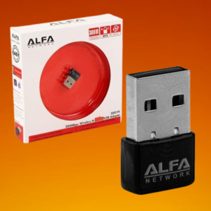 ALFA Mini WiFi Adapter 300Mbps – USB Wireless LAN Card for PC & Laptop – Long Range WiFi Receiver – Plug & Play