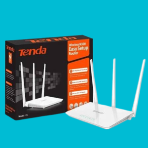 Tenda F3 Version 6 N300 Wireless Router – 3 Antennas WiFi Internet for Home & Office